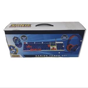 Sonic The Hedgehog Gaming Combo Set Keyboard Headset & Mouse New in Box SEALED